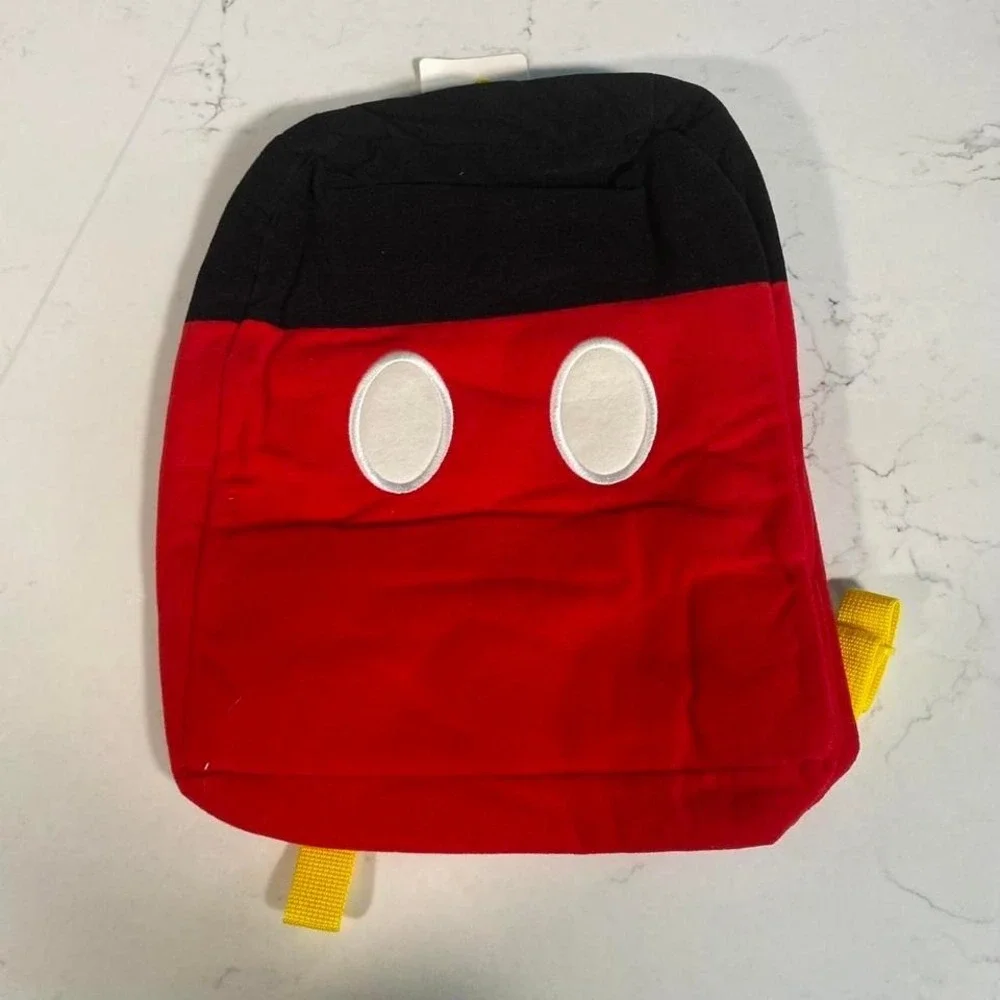 NWT‎ vintage Disney Store Mickey Mouse Backpack – Red & Black with Yellow Straps